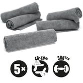 Nuke Guys - Asphaltliebe 5er Pack Allzweck Mikrofasertuch, grau, 40x40cm, 380 GSM